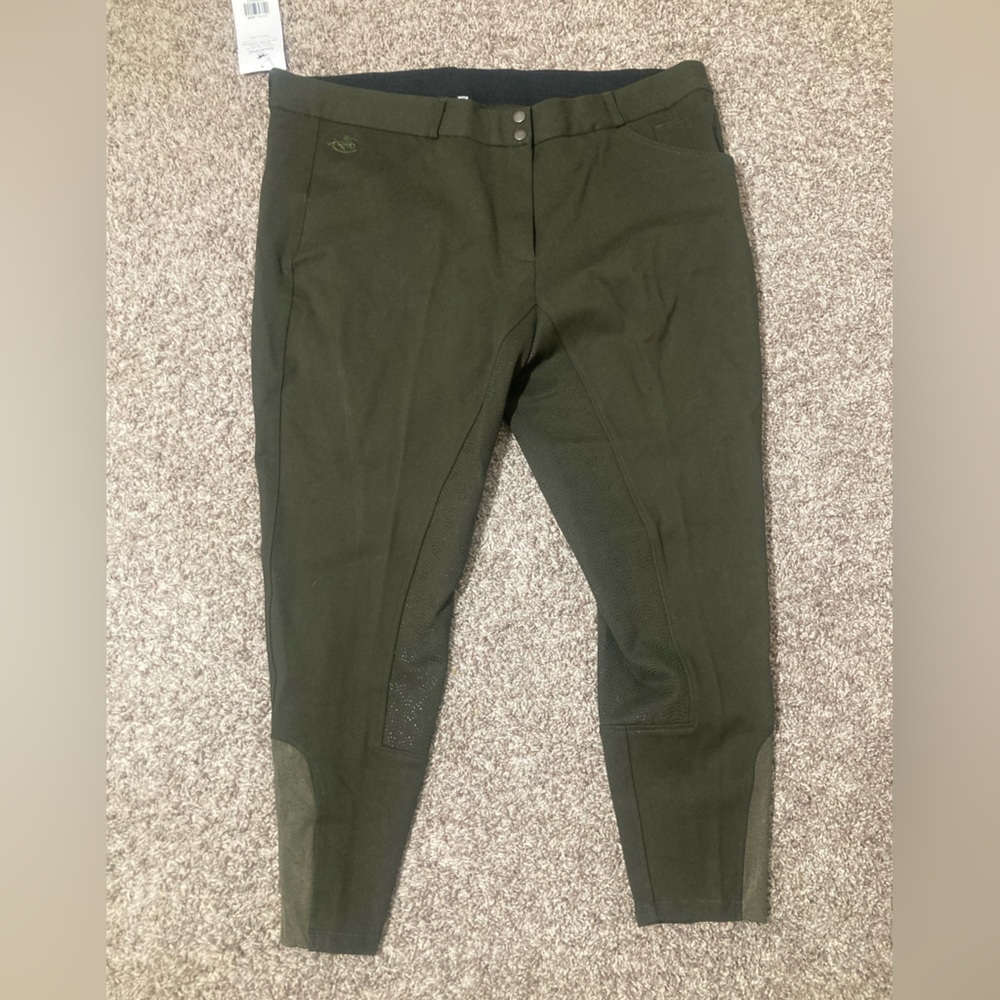 46R NWT piper knit mid rise silicone full seat breeches